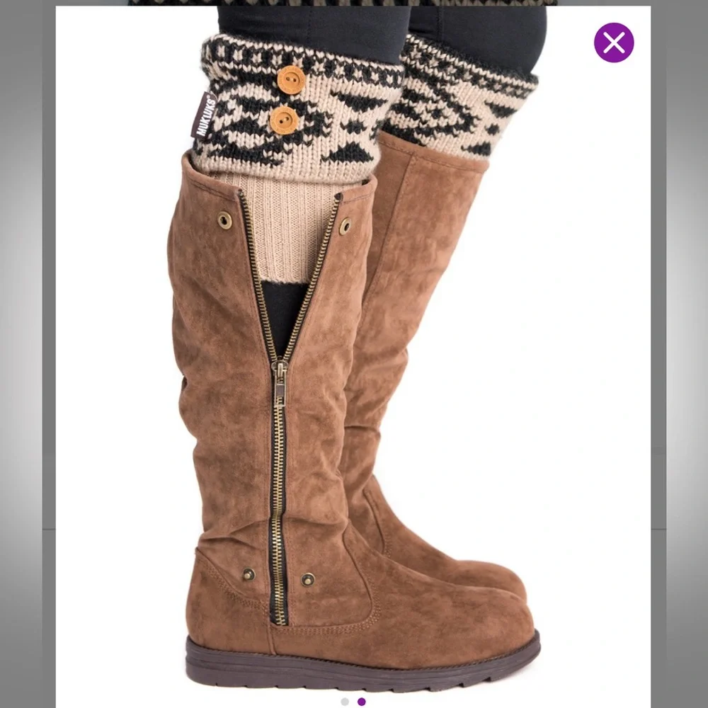 Almond Fair Isle Boot Topper